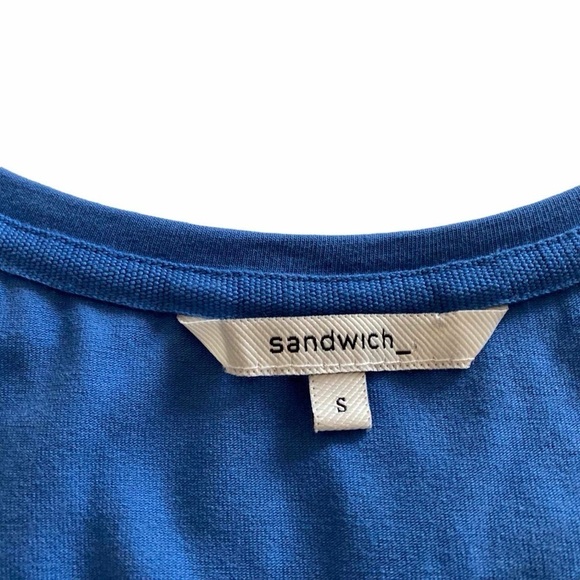 SANDWICH Basic Sleeveless Vest Top Cobalt Blue - Like NEW - Picture 6 of 11